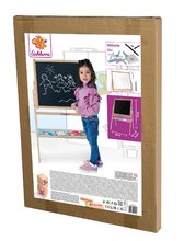 Table de desenat pentru învățat - Tabla magnetică din lemn Standing Blackboard Eichhorn pliabilă cu 12 accesorii de la 3 ani_2
