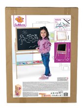 Školní tabule - Dřevěná magnetická tabule Standing Blackboard Eichhorn skládací s 12 doplňky_3