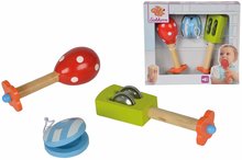 Detské hudobné nástroje - Drevené hudobné nástroje Music Set with Maracas Eichhorn kastanet hrkálka maracas od 12 mes_8