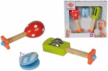 Musikinstrumente für Kinder - Musikinstrumente aus Holz Musikset mit Maracas Eichhorn Kastagnet Rasel Maracas ab 12 Monaten_4