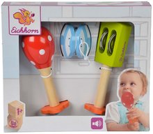 Detské hudobné nástroje - Drevené hudobné nástroje Music Set with Maracas Eichhorn kastanet hrkálka maracas od 12 mes_11