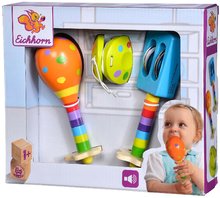 Instruments de musique pour enfants - Instruments musicaux en bois Music Set avec Maracas Eichhorn Castagnettes, hochets, maracas à partir de 12 mois_0