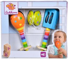 Detské hudobné nástroje - Drevené hudobné nástroje Music Set with Maracas Eichhorn kastanet hrkálka maracas od 12 mes_10