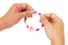 Ručné práce a tvorenie - Drevené koráliky na navliekanie Wooden Bead Set in Bucket Eichhorn rôznych farieb a tvarov, so šnúrkou a ukončením cca 360 dielov od 4 rokov_5