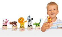 Figurki i zwierzątka - Figurka drewniana Waggle Figure Eichhorn zebra, krówka, lew, piesek, krokodyl, prosiaczek 11 cm_2
