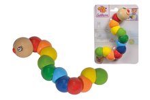 Drevené didaktické hračky - Drevená húsenica Grasping Toy Eichhorn dĺžka 18,5 cm od 12 mes_1