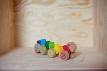 Tahací hračky - Dřevěná housenka na tahání Pull along Animal Caterpillar Eichhorn od 12 měsíců_1