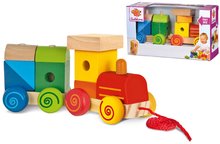 Jouets didactiques en bois - Le train en bois avec des cubes Eichhorn Locomotive avec son et 11 pièces à partir de 12 mois_2