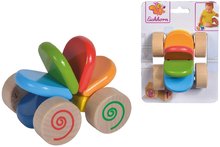 Dřevěné didaktické hračky - Dřevěné autíčko Push Vehicles Eichhorn barevné od 12 měsíců_3