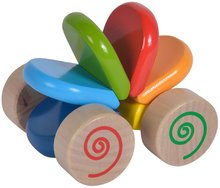 Drewniane zabawki edukacyjne - Drewniane auto Push Vehicles Eichhorn Kolorowe od 12 miesięcy_1