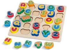 Jocuri educative din lemn - Litere din lemn Letters Eichhorn 26 litere colorate de la 12 luni_0