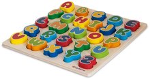 Jocuri educative din lemn - Litere din lemn Letters Eichhorn 26 litere colorate de la 12 luni_1