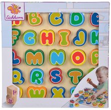 Jocuri educative din lemn - Litere din lemn Letters Eichhorn 26 litere colorate de la 12 luni_2