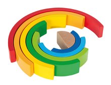 Lesene poučne igre - Lesena zlaganka Mavrica Rainbow Eichhorn 8 delov od 12 mes_1