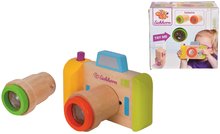Jocuri educative din lemn - Aparat de fotografiat din lemn cu caleidoscop Camera with Kaleidoscope Eichhorn 2 obiective schimbabile de la 12 luni_1