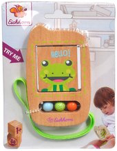 Jucării pentru dezvoltarea abilitătii copiiilor - Telefon din lemn cu oglindă rotativă Mirror Phone Eichhorn de la 12 luni_1
