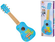 Instruments de musique pour enfants - Guitare en bois Music Woodenguitar Eichhorn avec 6 cordes d'accordage_3