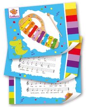 Dětské hudební nástroje - Dřevěný xylofon Music Xylophone Eichhorn barevný 8 tónů s kladívkem od 24 měsíců_0