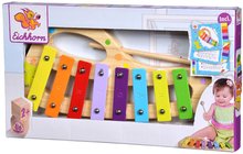 Dětské hudební nástroje - Dřevěný xylofon Music Xylophone Eichhorn barevný 8 tónů s kladívkem od 24 měsíců_10