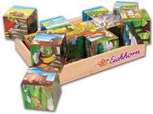 Rozprávkové kocky - Drevené puzzle kocky Picture Cube Eichhorn 12 kociek so 6 motívmi zvieratiek_6