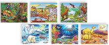 Briques dessins animés - Puzzles en bois en forme de cube Eichhorn 12 cubes avec 6 motifs d'animaux chacun_4