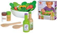 Cuisines en bois - Salade en bois dans un bol Eichhorn 28 pièces avec des accessoires de cuisine_1