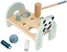 Dřevěné didaktické hračky - Dřevěná zatloukačka Hammering Bench Eichhorn s kladivem 2 míčky a 4 kolíky od 12 měsíců_3
