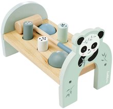 Jucării pentru dezvoltarea abilitătii copiiilor - Jucărie din lemn Hammering Bench Eichhorn cu ciocan 2 biluțe și 4 cilindrii de la 12 luni_2
