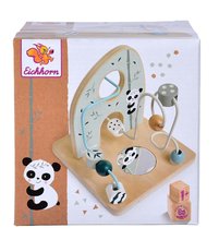 Drevené didaktické hračky - Drevený labyrint s korálikmi a zrkadlom Bead Maze Eichhorn hra s 2 dráhami od 12 mes_1