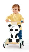 Detské chodítka - Drevené chodítko Panda Activity Walker Eichhorn s gumenými kolieskami a úložným priestorom od 12 mes_1