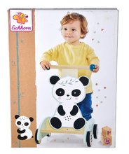 Dětská chodítka - Dřevěné chodítko Panda Activity Walker Eichhorn s gumovými kolečky a úložným prostorem od 12 měsíců_0