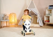 Otroški sprehajalčki - Leseni sprehajalček Panda Activity Walker Eichhorn z gumiranimi kolesi in predalčkom od 12 mes_4