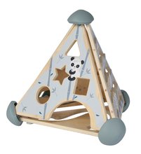 Drevené didaktické hračky - Drevená didaktická pyramída Game Center Pyramide Eichhorn s vkladacími kockami a xylofónom od 12 mes_2