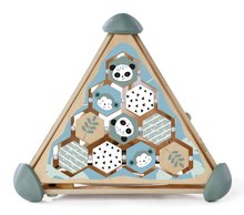  Készségfejlesztő fajátékok - Fa készségfejlesztő piramis Game Center Pyramide Eichhorn formaillesztő kockákkal és xilofonnal 12 hó-tól_1