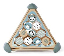 Didaktische Holzspielzeuge - Didaktische Holzpyramide  Game Center Pyramide Eichhorn mit Einlagewürfeln und Xylophon ab 12 Monaten EH3812_1