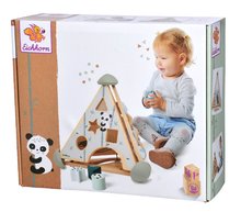 Drevené didaktické hračky -  NA PREKLAD - Pirámide didáctica de madera Game Center Pyramide Eichhorn Con bloques de inserción y xilófono desde 12 meses_2