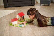 Maisons de poupées en bois - Ferme en bois avec des animaux Farm Eichhorn 2 bâtiments et une écurie 20 pièces_1