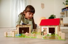 Maisons de poupées en bois - Ferme en bois avec des animaux Farm Eichhorn 2 bâtiments et une écurie 20 pièces_6