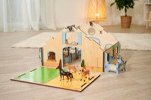 Eichhorn Holzbausätze - Baukasten Pferdestall aus Holz Horse Stable Eichhorn mit Toren und Boxen 30 Teile ab 3 Jahren EH4322_30