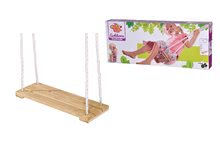 Gyerekhinták - Fa laphinta Plank Swing Outdoor Eichhorn natúr 140-210 cm hosszú 40*14 cm és 60 kg teherbirás 3 évtől_9