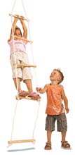 Dětské houpačky - Dřevěný provazový žebřík Rope Ladder Outdoor Eichhorn přírodní 170 cm délka 60 kg nosnost_1