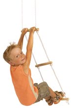 Dětské houpačky - Dřevěný provazový žebřík Rope Ladder Outdoor Eichhorn přírodní 170 cm délka 60 kg nosnost_0