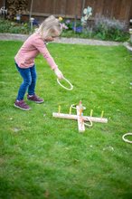 Jucării de sport pentru cei mici - Cercuri din lemn pentru aruncat Quoits Outdoor Eichhorn cu 5 cercuri pentru aruncat 50*50 cm_0