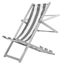 Dětský dřevěný nábytek - Drevené lehátko skladacie pre deti Outdoor Kids Sunchair Eichhorn s pásikavým poťahom nosnosť 40 kg výška sedu 30 cm od 3 rokov EH4547_2