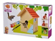 Dětský dřevěný nábytek - Dřevěná ptačí budka Outdoor Birdhouse Eichhorn Poskládej a vymaluj – se štětcem a barvami od 6 let_16