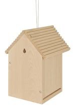 Dětský dřevěný nábytek - Dřevěná ptačí budka Outdoor Birdhouse Eichhorn Poskládej a vymaluj – se štětcem a barvami od 6 let_5
