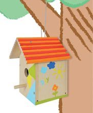 Dětský dřevěný nábytek - Dřevěná ptačí budka Outdoor Birdhouse Eichhorn Poskládej a vymaluj – se štětcem a barvami od 6 let_13