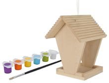 Giocattoli in legno - Casetta per uccelli in legno Outdoor Feeding House Eichhorn Monta e dipingi- con pennello e colori dai 6 anni_2