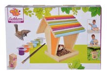 Drevené hračky - Drevené kŕmidlo pre vtáčikov Outdoor Feeding House Eichhorn Poskladaj a vymaľuj - so štetcom a farbami od 6 rokov_15