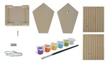 Drewniane zabawki  - Drewniane karmidełko dla ptaków Outdoor Feeding House Eichhorn Poskładaj i pomaluj - z pędzlem i farbami od 6 roku_13